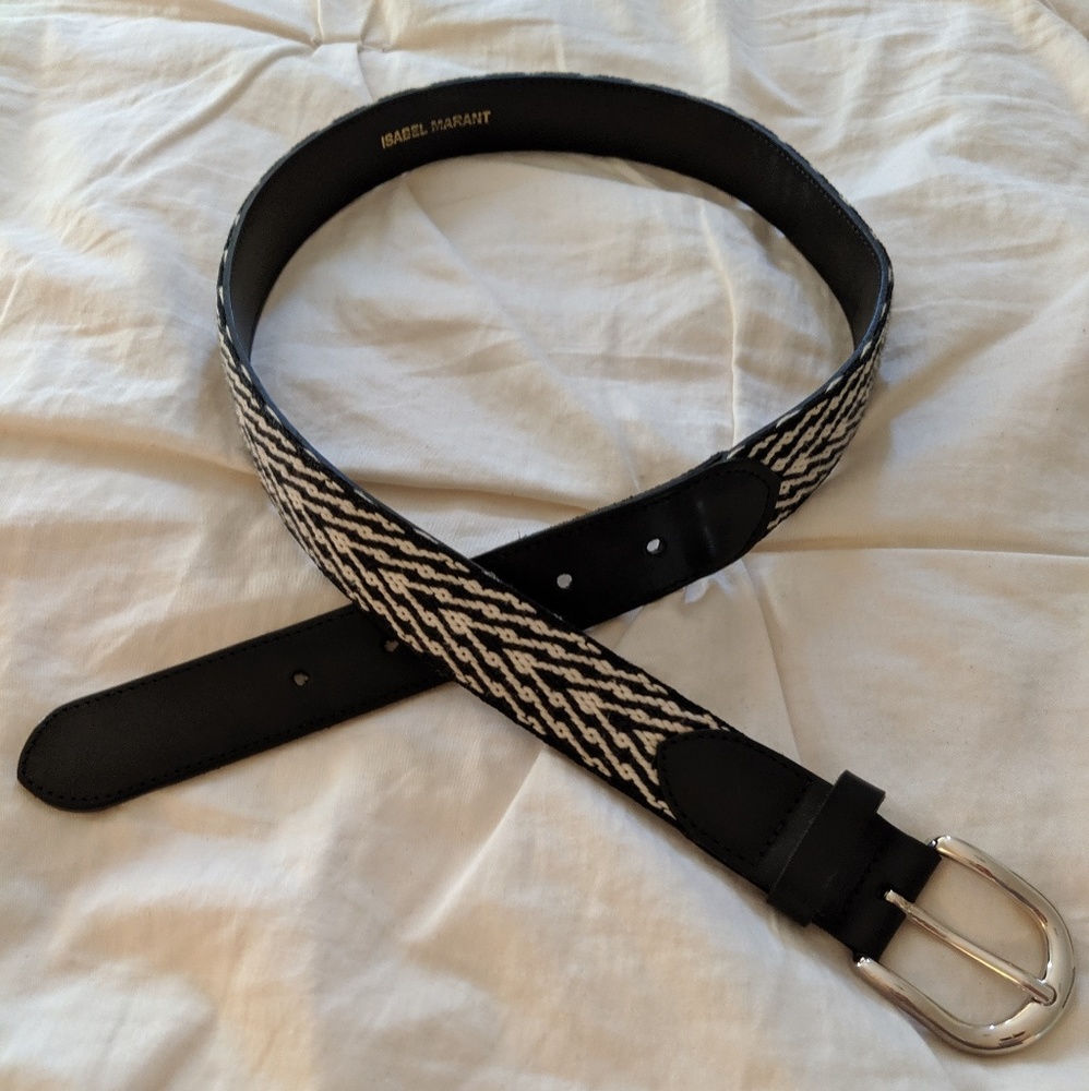 Isabel Marant Leather and embroidered belt